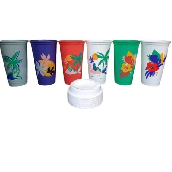 Starbucks Reusable Hot Cups 2020 Summer‎ Tropical - Picture 1 of 4